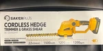 Saker Plus Cordless Hedge Trimmer And Grass Shear. Fixed Price $60.00.