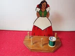 Snow White Wooden Sewing Thread Spool Holder. Fixed Price $38.00.