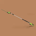 LPHT12022 20V 20" Cordless Pole Hedge Trimmer W/ 2.0AH Battery & Fast Charger. Fixed Price $118.78.