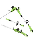 Garcare 2 In Pole Hedge Trimmer Corded 18 Dual-action Laser Cut 4.8AMP Used. Fixed Price $50.00.