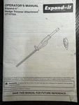 Expand-it Pruner Attachment Operator's Manual Owners Instruction UT15703A. Fixed Price $9.99.