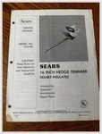 Sears Craftsman Hedge Trimmer Manual 315.81562 Original 16 1980 Double-insulated. Fixed Price $9.09.