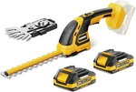 Ework 21V Cordless Hedge Trimmer & Grass Shears 2*2.0AH Battery, Yellow. Fixed Price $77.86.