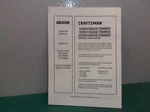 Manual Only For Sears Craftsman Hedge Trimmer Models 315.798621, 315.798631. Fixed Price $7.21.