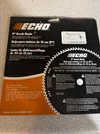 Original Oem Echo 69500120331 Circle Brush Blade 8" 20MM. Fixed Price $18.00.