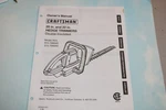 Craftsman Hedge Timer Model NO.315.799540 799560 Manual 20-22IN. Fixed Price $5.99.