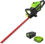 Greenworks 80-VOLT 26-INCH Cordless Brushless Hedge Trimmer With (1) 2.0AH .... Fixed Price $219.99.