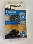 Trilink Pack 8" Low Kickback Saw Chain S33 .043 Drive Links 14333X2TLW New. Fixed Price $7.54.