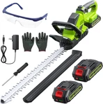20'' Hedge Trimmer Cordless With Battery, 3000RPM Electric Handheld Bush Clipper. Fixed Price $69.98.