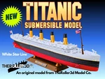 Titanic Submersible Model Dual Action Toy Floating/sinking By THEROLLER3D. Fixed Price $87.99.