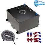 20 Gallon Black Aluminum Cell Gas Tank+cap+level Sender+fuel Line Kit. Fixed Price $165.18.
