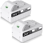2PACK 6.0AH Li-ion Battery For Snow Joe Sun Ion+ 24VBAT-LTX 24VBAT-LTW. Fixed Price $80.98.
