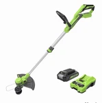 Greenworks Cordless Battery String Trimmer W/ & Charger. Fixed Price $70.00.