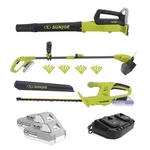 Sun Joe 24V Cordless 3-TOOL Garden Combo Kit: Hedger, Trimmer & Leaf Blower. Fixed Price $111.99.