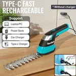 Versatile Electric Hedge Trimmer With Built-in Battery & Quick-change Blades. Fixed Price $107.99.