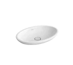 Villeroy Boch White Alpin Surface-mounted Oval Bathroom Sink 51510U01. Fixed Price $324.00.