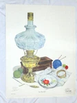 Don Ensor Art Print Sew Peaceful Abt 17 1/2 23 Signed Coa Plate Xxvii. Fixed Price $19.50.