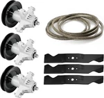 Deck Rebuild Kit Blades Spindles Belt Fits Cub Cadet 50" Rzt Troy Bilt Mtd. Fixed Price $84.34.