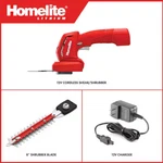 Homelite 12V Cordless Grass Shear Shrubber Trimmer And Charger HOMHT10. Fixed Price $40.00.