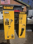 Dewalt 27CC Gas 2-CYCLE String Trimmer 17" Curved Shaft With Blower Attachment. Fixed Price $250.00.
