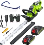 20'' Hedge Trimmer Cordless With Battery, 3000RPM Electric Handheld Bush Clipper. Fixed Price $166.24.
