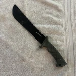 Ozark Trail 10" Machete With Saw Teeth, Fire Starter, Model 89031. Fixed Price $20.00.