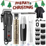6PCS Hair Clipper Kit For Men Cordless Professional Trimmers Best Christmas Gift. Fixed Price $39.76.