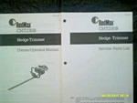 Used Red Max CHT230B Hedge Trimmer Owner / Operator Manual & Service Parts List. Fixed Price $14.95.
