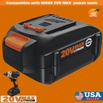 For Worx WA3578 20V Max Lithium 4.0 Ah WA3520 WA3525 Battery Trimmer, Blower. Fixed Price $29.98.