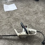 Craftsman Corded Electric Hedge Trimmer 16 In Blade Front-hand Guard White Black. Fixed Price $27.00.
