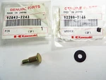 Kawasaki KBH27 KGT27 KTF27 HEO27 KEL27 KCL525, Clutch Bolt + Washer, 92043-2243. Fixed Price $8.95.
