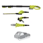 Sun Joe Ionmax Cordless Lawn Care System, Grass And Hedge Trimmer With Pole Saw. Fixed Price $189.99.