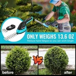 Duratech 3.6V 2-IN-1 Handheld Rechargeable Grass Trimmer & Hedge Shears For Yard. Fixed Price $38.99.