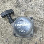 Homelite 30CC Recoil Starter Assembly For String Trimmer Black Gray Plastic. Fixed Price $15.00.