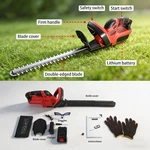 Cordless Hedge Trimmer Rechargeable Electric Cutter Garden Tool 2.6AH Batteries. Fixed Price $41.20.