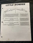 Used Little Wonder Electric Hedge Trimmer Owners Manual, Parts (see List). Fixed Price $10.95.