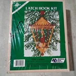 Vintage National Yarn Crafts Christmas Lantern Latch Hook Kit Sealed Nos New. Fixed Price $18.00.