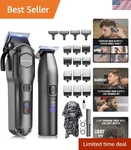 Men All-purpose Hair Clipper And T-blade Trimmer Set Ideal For Home Grooming. Fixed Price $59.39.