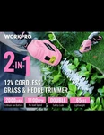 Elegant 12V Cordless Grass Shear & Shrub Trimmer - Lightweight Fast Charging. Fixed Price $25.99.