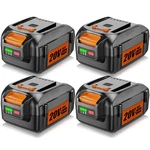 For Worx 20V 6.0AH Max Extend Lithium-ion Battery WA3525 WA3575 WA3520 1 4PACK. Fixed Price $117.99.