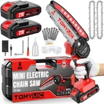 Electric 6 Inch Mini Small Cordless Battery Powered Handheld Chainsaw With Ch.... Fixed Price $54.97.