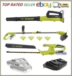 Sun Joe 24V Cordless 3-TOOL Garden Combo Kit: Hedger, Trimmer & Leaf Blower. Fixed Price $100.05.
