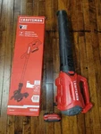 Craftsman CMCST915C1 10" String Kit & CMCBL700 Blower, 2 Batteries And Charger. Fixed Price $110.00.