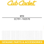 Mtd 791-182570 Blade 20" Dual Action E.h.t. Cub Cadet Troy-bilt. Fixed Price $87.05.