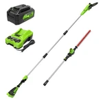 Greenworks 24V Pole Saw And Hedge Trimmer 2-IN-1 W/4AH Usb Battery Charger. Fixed Price $349.99.