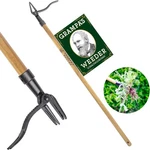 Grampas Weeder Stand Up Puller Long Handle Bamboo 4 Claw Tool. Fixed Price $65.17.