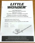 Little Wonder Gas Hedge Trimmer 2230S 30" Owner's Manual 2006 English/spanish. Fixed Price $19.99.