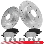 Rear 10.6IN Disc Brake Rotors Ceramic Pads For 2004 - 2008 Pontiac Grand Prix. Fixed Price $66.60.
