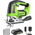 Greenworks 24V Cordless Jig Saw 3000SPM W/ 2AH Battery And Charger, 6 Blades. Fixed Price $160.99.