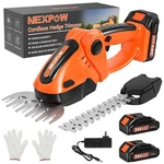 Nexpow 24V Cordless Hedge Trimmer 3-IN-1 Dual Battery Grass & Shrub Cutter. Fixed Price $76.99.